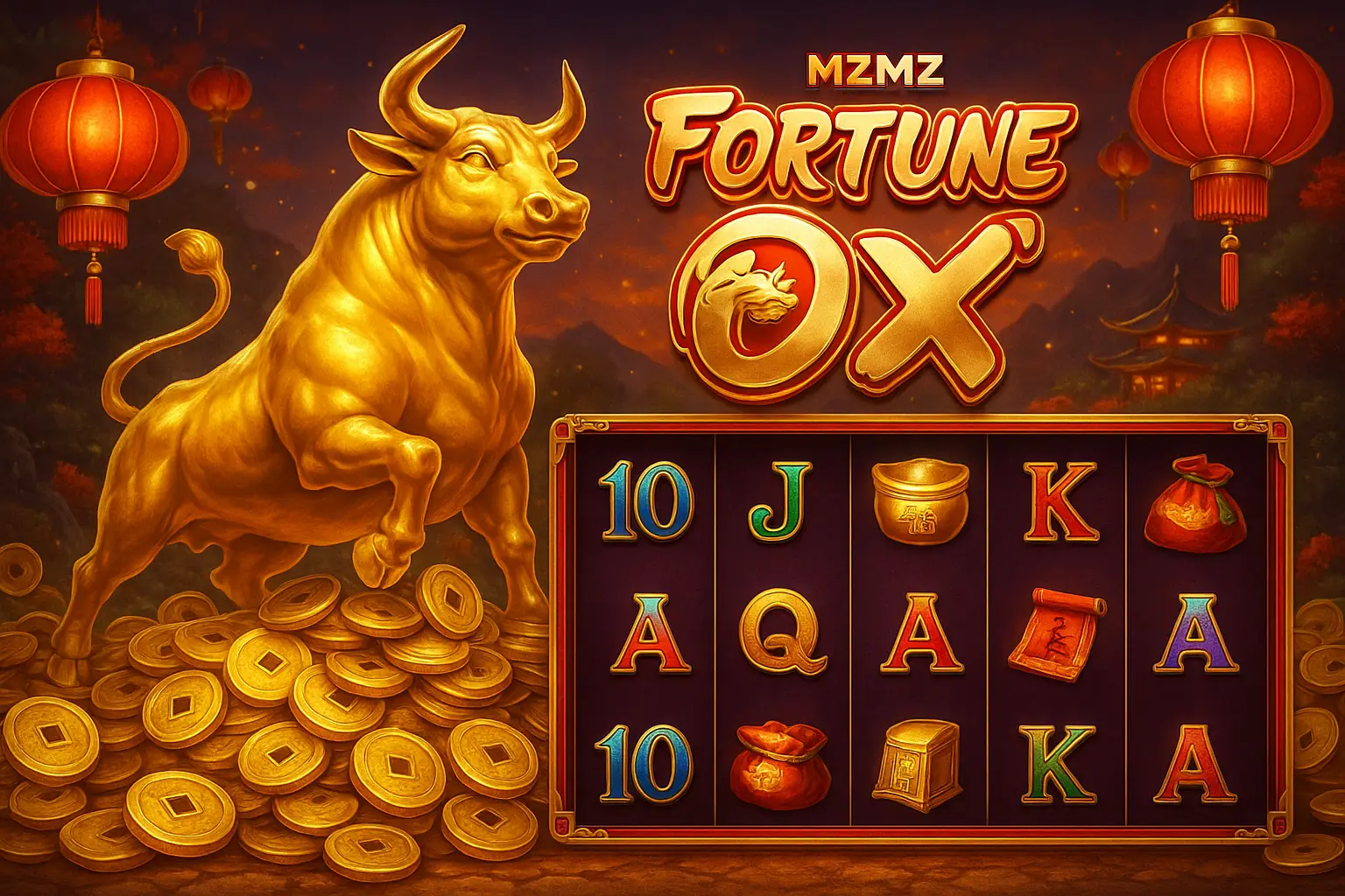 Fortune Ox no MZMZ - Aposte Agora e Reivindique Seus Ganhos