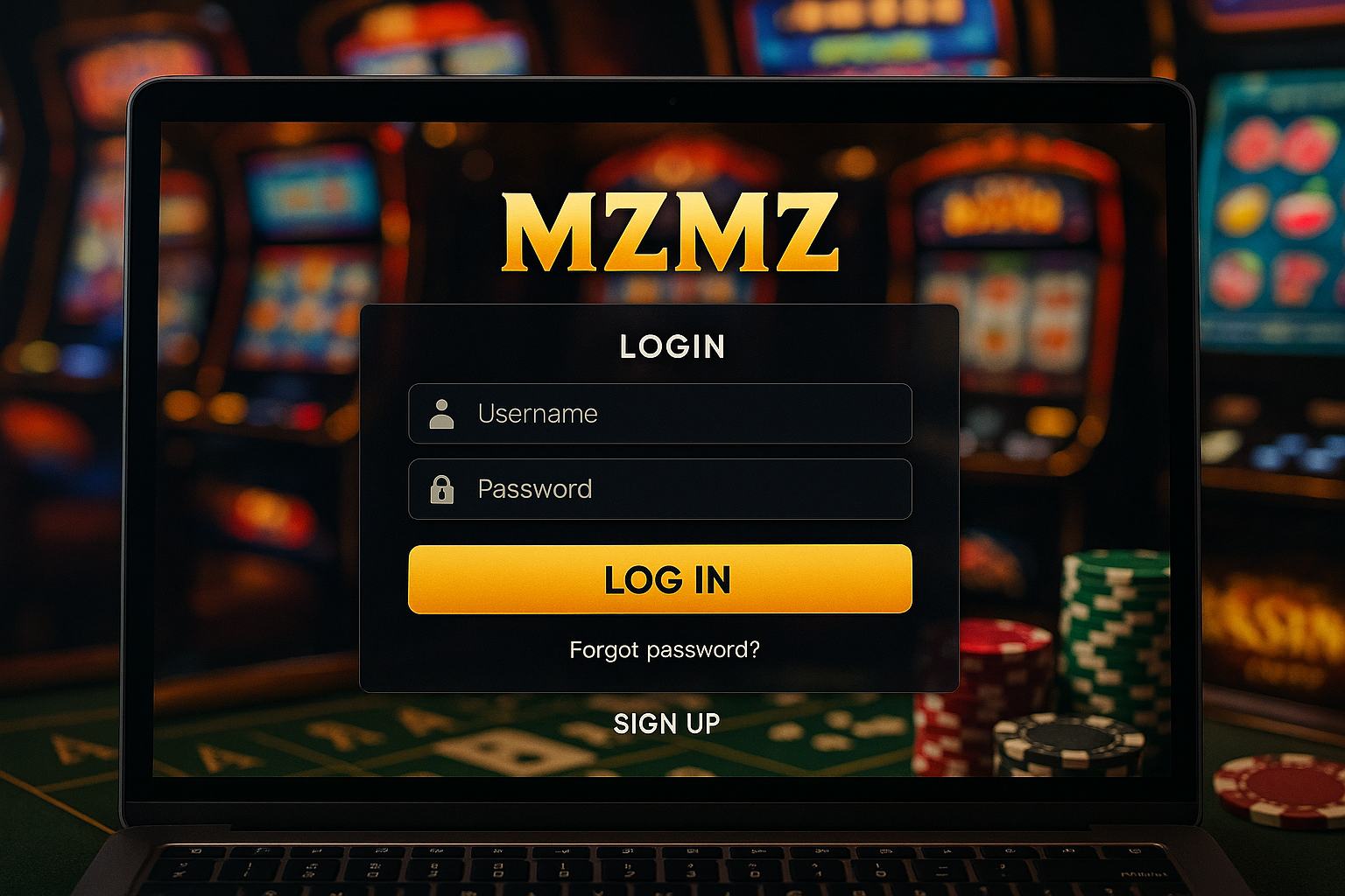 Login no Cassino MZMZ